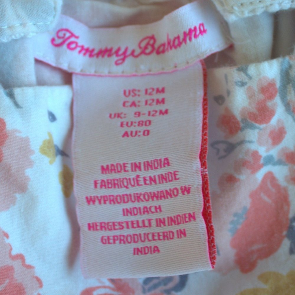 Tommy Bahama | Floral Romper | 12 Month - Picture 4 of 4